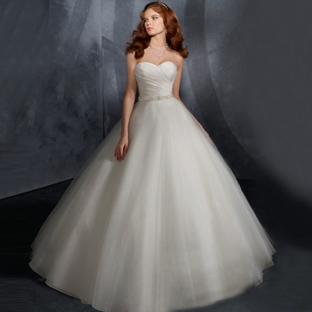 Elegant white deb wedding dress